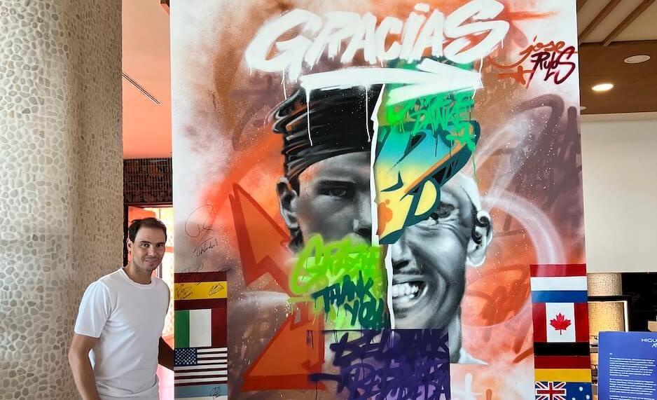 mural homenaje Rafa Nadal